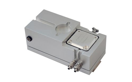High-temperature module for nanoindentation tests up to 400°C with inert gas atmosphere.
