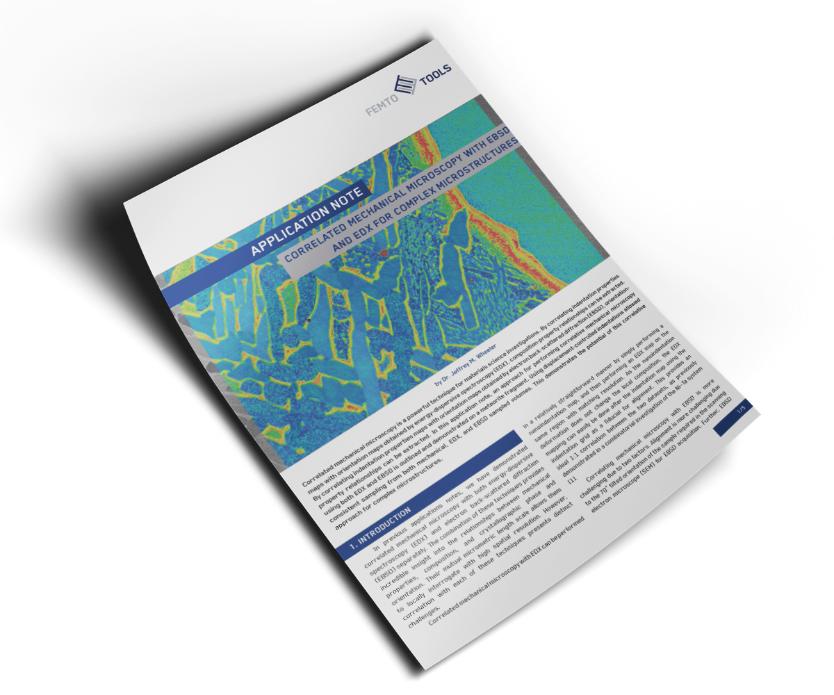 Application note on correlated mechanical microscopy.